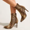 WMNS Snake Skin Boots - High Stiletto Heel / Pointed Toes -SHOE TALK SELECTION 1 67