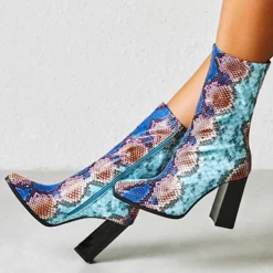 WMNS Tall Boots - Inside Zipper / High Chunky Heel -SHOE TALK SELECTION 3 47