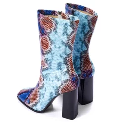 WMNS Tall Boots - Inside Zipper / High Chunky Heel -SHOE TALK SELECTION 4 38