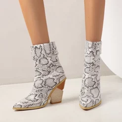 WMNS Cuff Rolled Top Boots - Chunky High Heel -SHOE TALK SELECTION 5 19